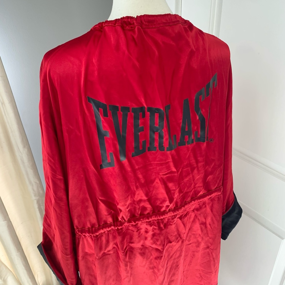 ZARA EVERLAST red satin robe kimono